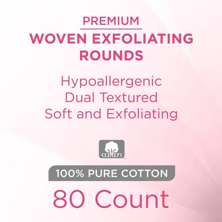 Equate Beauty Premium Woven Exfoliating Rounds, 80 Count | Walmart (US)