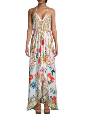 Ranee's Halterneck Floral Maxi Dress on SALE | Saks OFF 5TH | Saks Fifth Avenue OFF 5TH