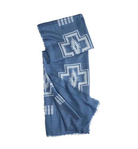 Pendleton Harding Dusk Oversize Featherweight Scarf, Wool, 50 x 80 inches, Blue | Amazon (US)