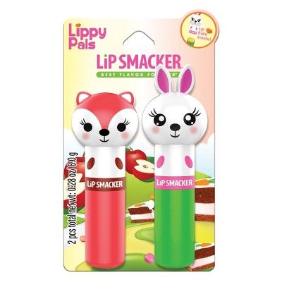 Lip Smacker Lippy Pals Fox and Bunny Lip Balm -.28oz | Target