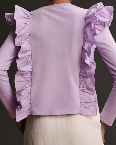 Purple blouse for TCU games! 

#LTKU #LTKSeasonal #LTKstyletip