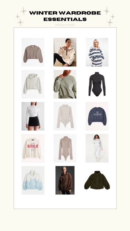 turtlenecks, crewnecks, hoodies, and fleece from my latest YouTube ▶️❄️ winter wardrobe essentials + where to buy them 
my H&M teddy fleece sold out, but I linked some other good options ☺️

#LTKU #LTKSeasonal #LTKfindsunder100