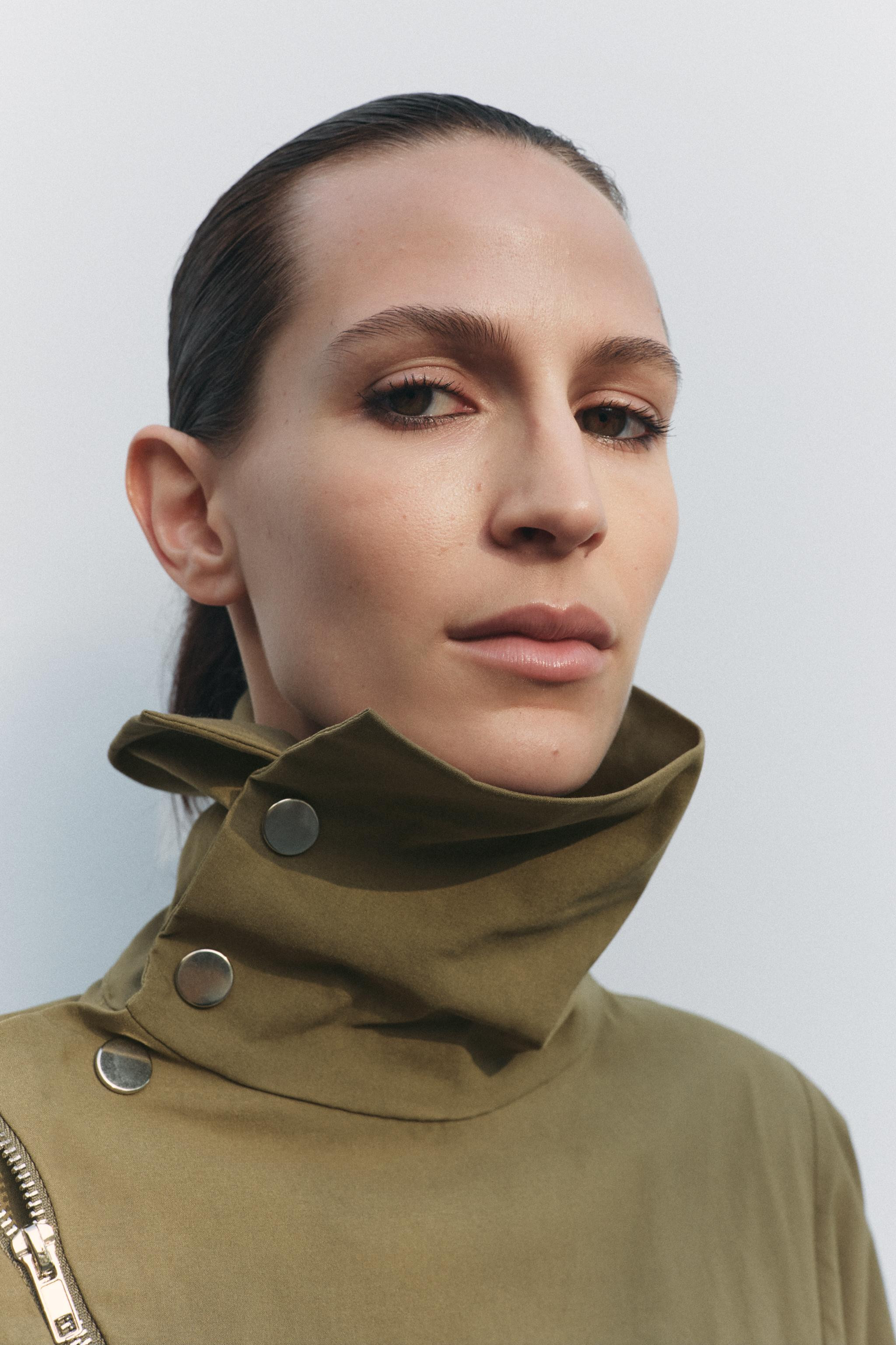 HIGH COLLAR CARDIGAN | Zara UK