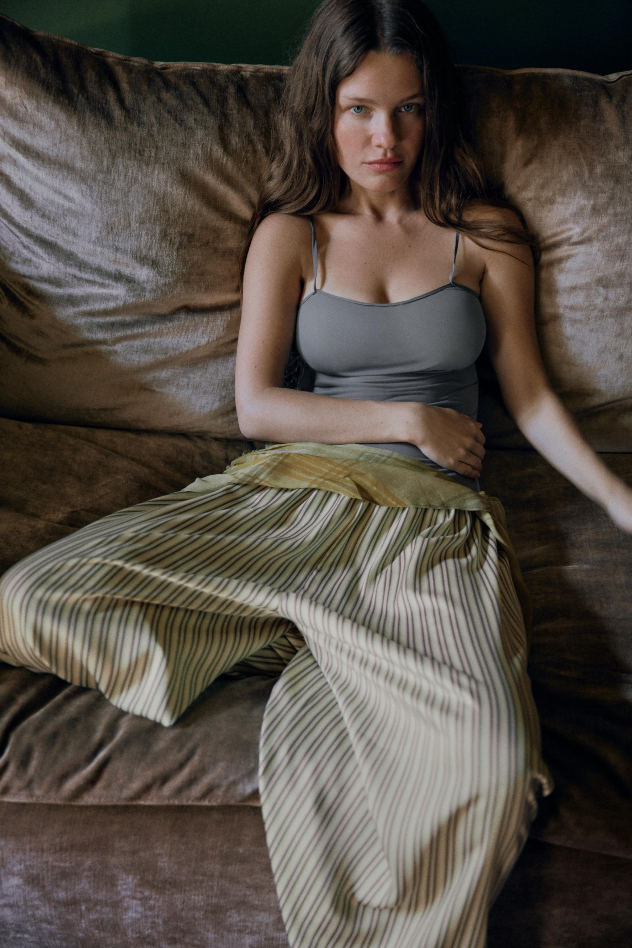 STRIPED PAREO  PANTS | Zara US