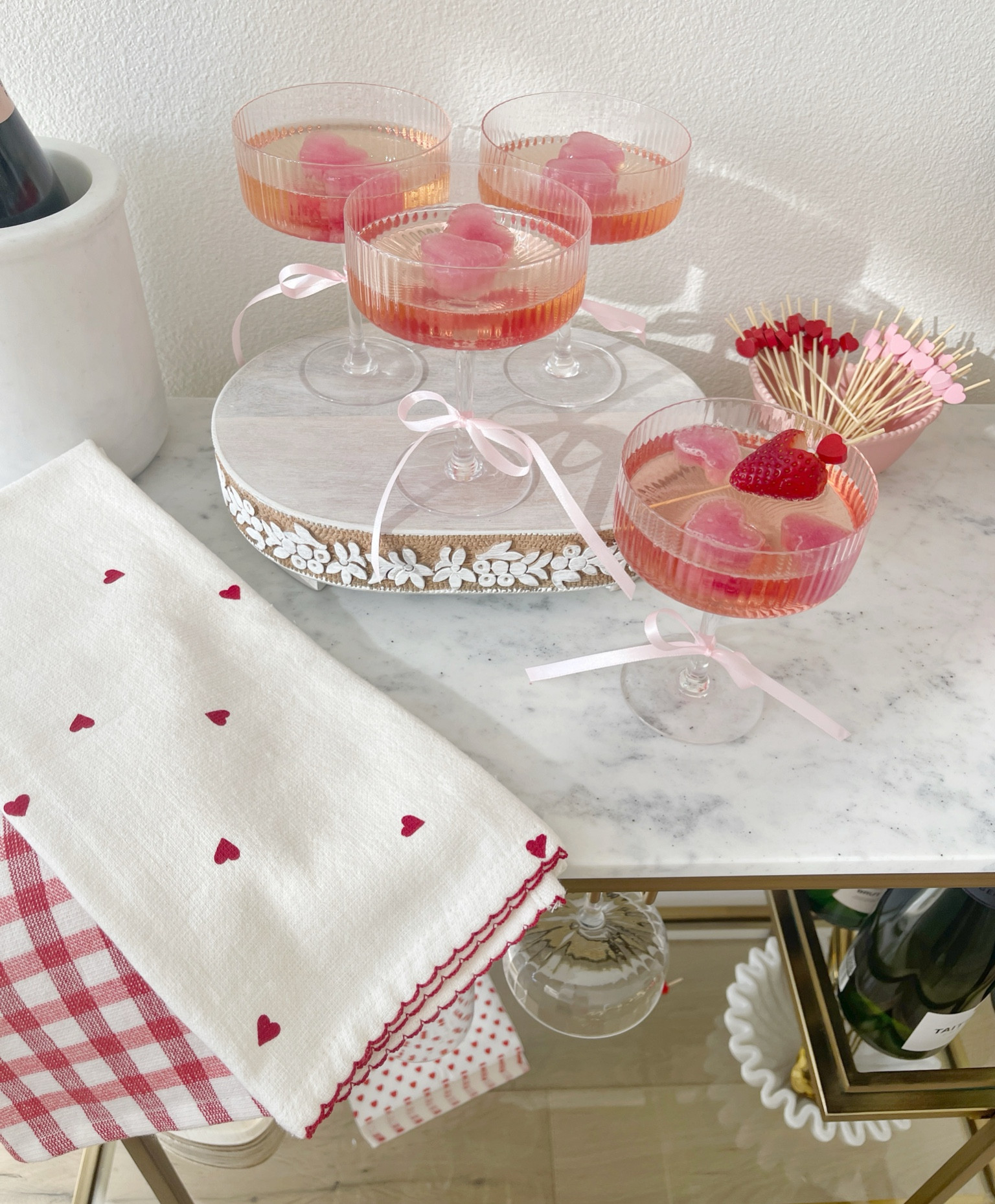 HOME \ girly valentine day bubbly bar ❤️🎀🥂

Galentines party 
Champagne
Entertaining
Target
Amazon 
Bows 

#LTKhome #LTKfindsunder50 #LTKparties
