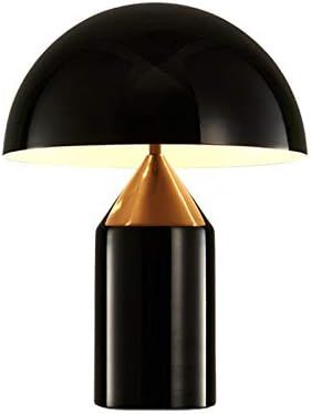 CraftThink Table Lamp 2 Heads Bedside Desk Light Modern Brass Nightstand Lamp with Hemisphere Met... | Amazon (US)