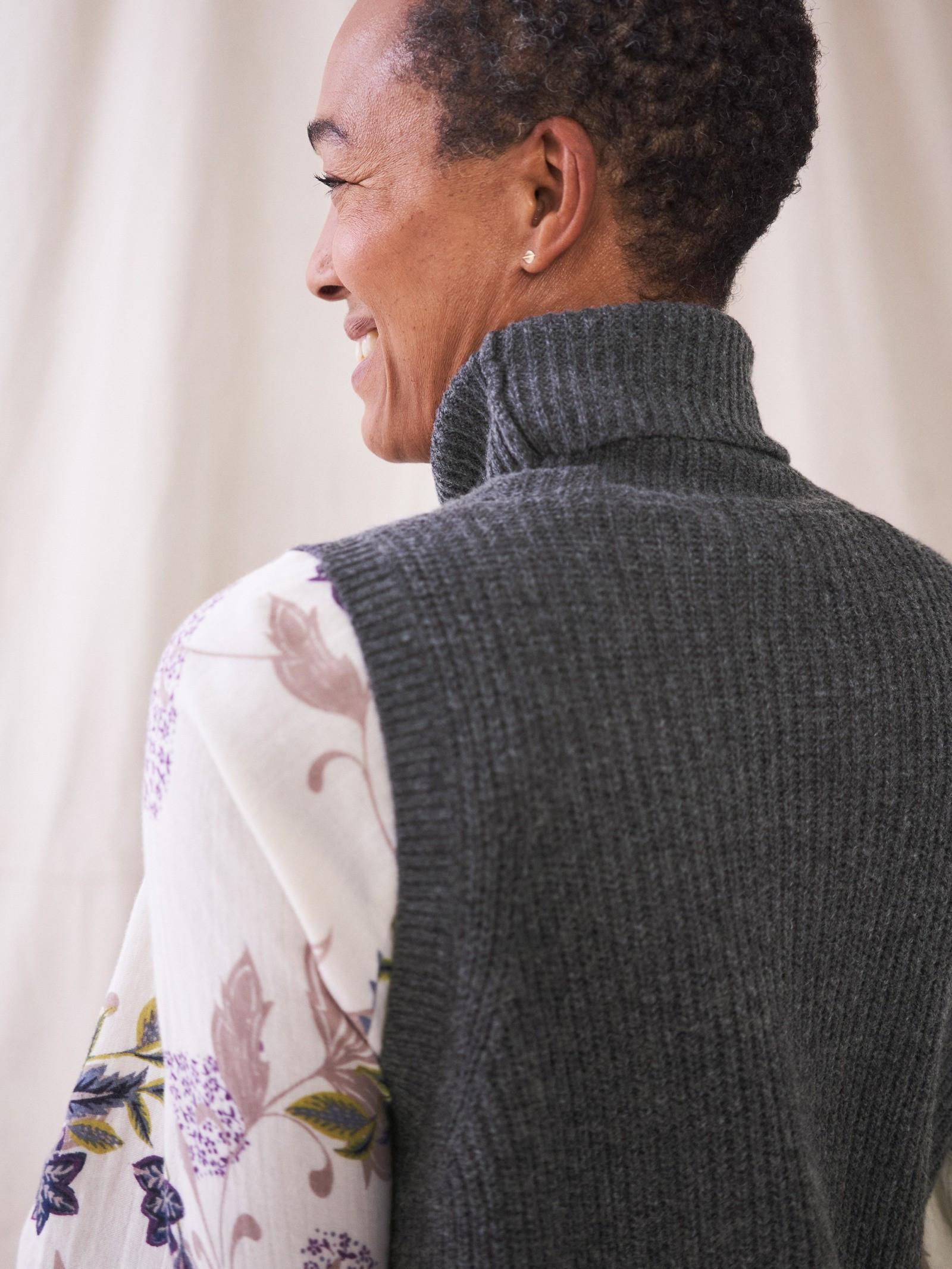 Roll Neck Tank (Charc Grey) | White Stuff | White Stuff (UK)