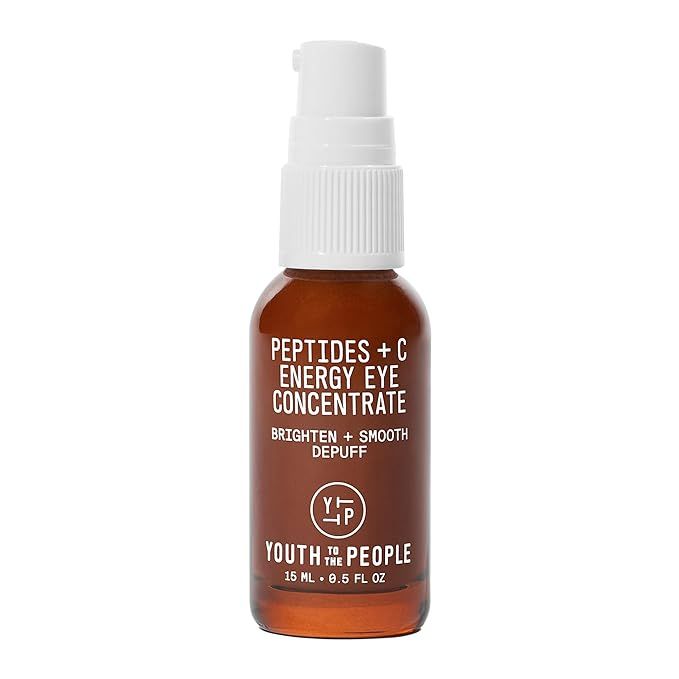 Youth To The People Peptides + C Energy Eye Concentrate - Depuffing + Dark Circle Under Eye Serum... | Amazon (US)