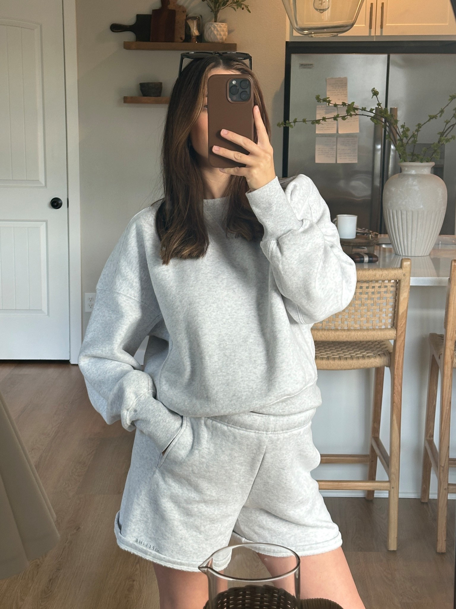 Aerie set! (Wearing 40 weeks pregnant) and got both in size small! Fits the bump perfect and so comfy! 

#LTKxAerie