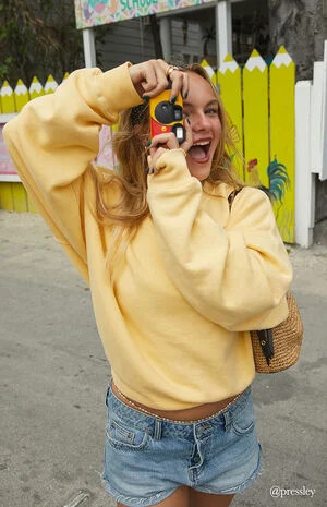 Pacsun Yellow Ultra Soft Fleece Core Washed Crew Neck Sweatshirt | PacSun