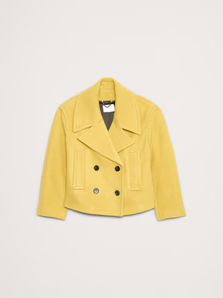 Italian Melton Wool-Blend Peacoat | Banana Republic (US)