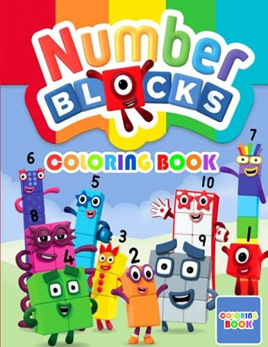 Numberblocks Coloring Book: Amazing Number Blocks Coloring Book For Kids | Amazon (US)