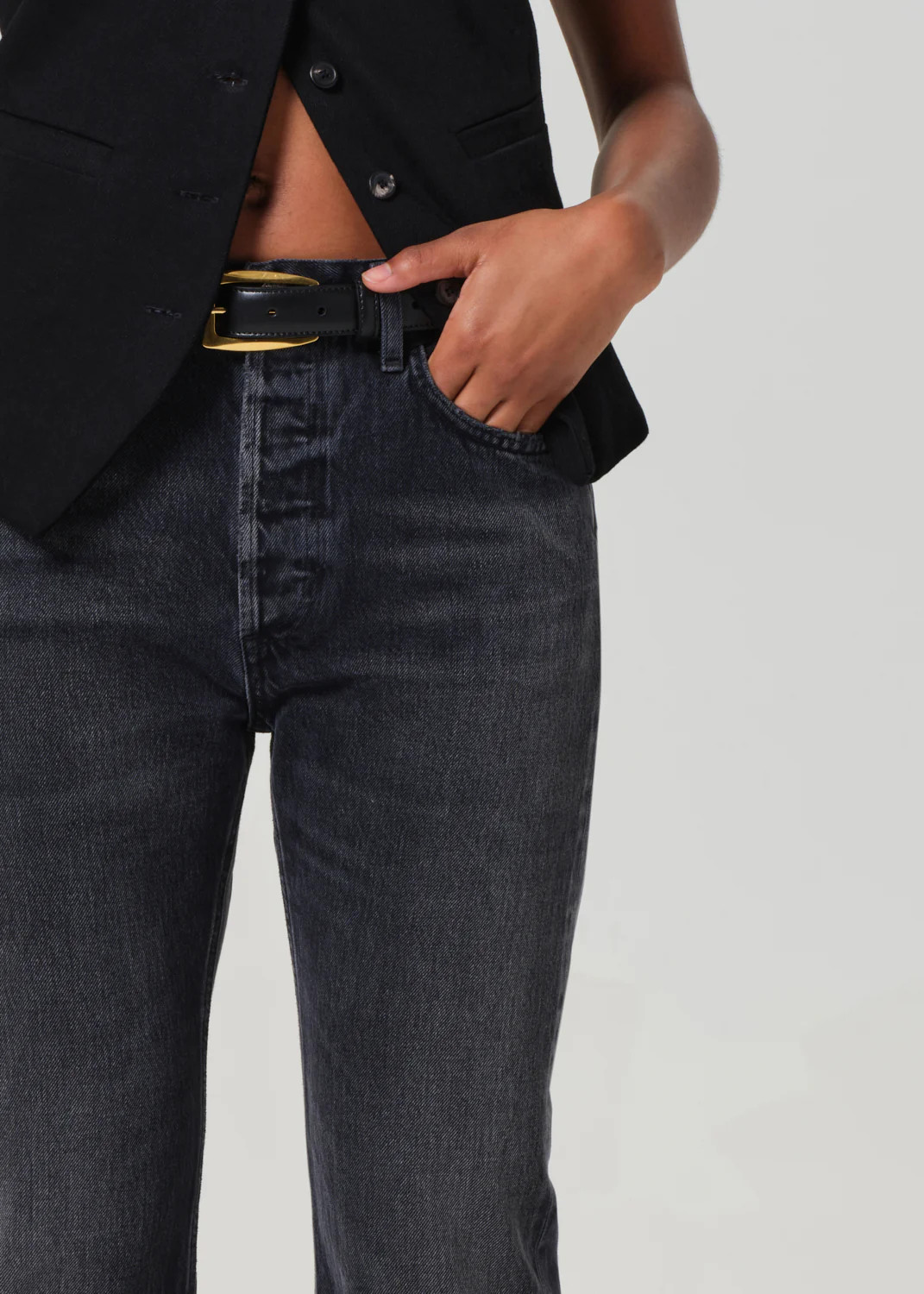 Blaine High Rise Straight in Vintage Black | Citizens of Humanity