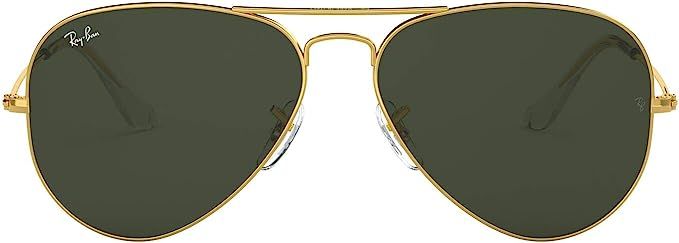 Amazon.com: Ray-Ban Rb3025 Classic Aviator Sunglasses, Gold/G-15 Green, 62 mm : Clothing, Shoes &... | Amazon (US)