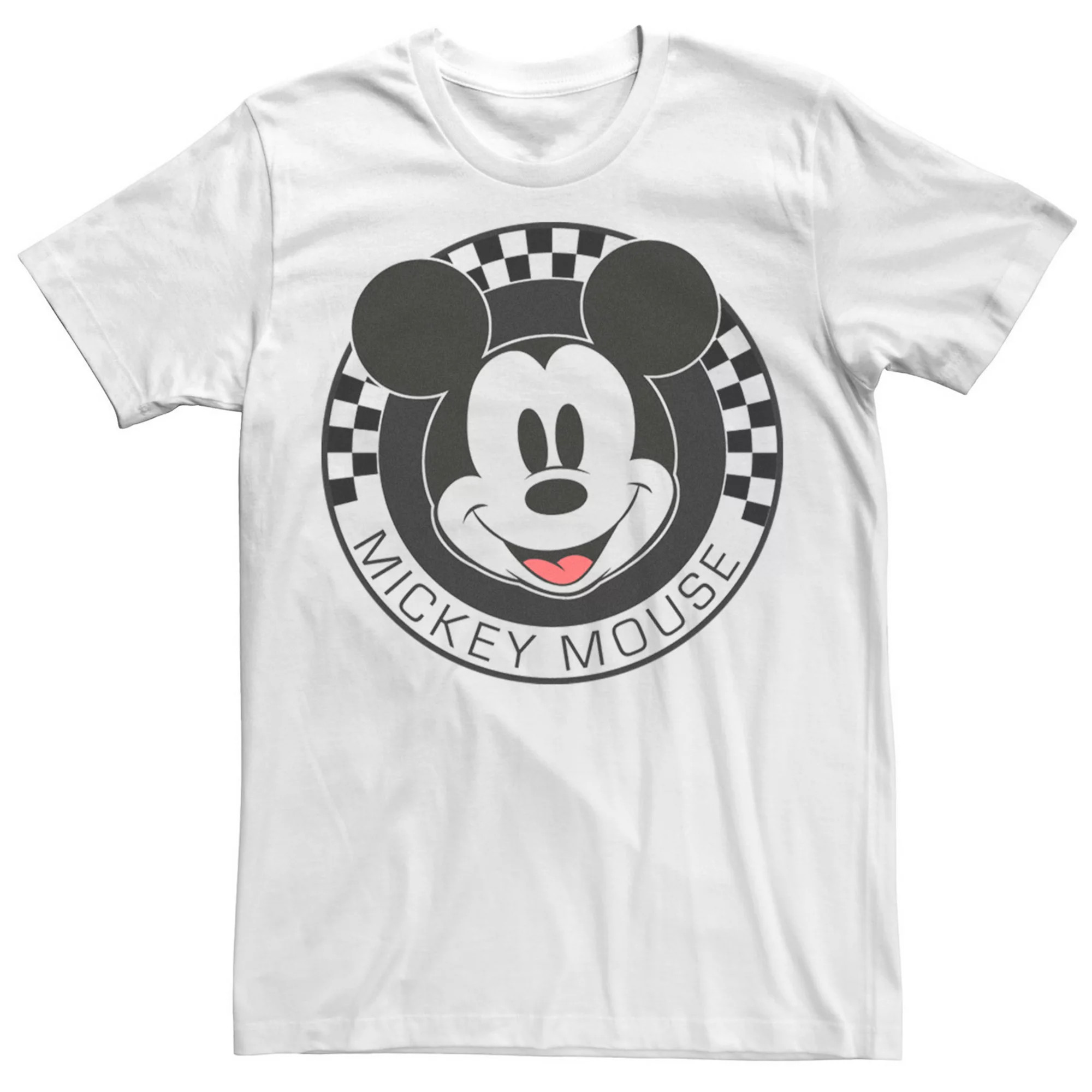 Disney's Mickey & Friends Mickey Mouse Checkerboard Circle Men's Tee | Kohl's