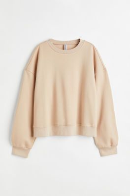 Sweatshirt - Light beige - Ladies | H&M US | H&M (US)