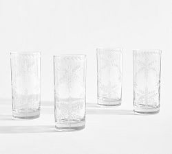 Etched Glass Snowflake Cocktail Glasses - Set of 4 | Pottery Barn (US)