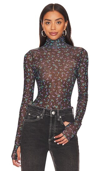 Zadie Top in Noir Neon Ditsy | Revolve Clothing (Global)