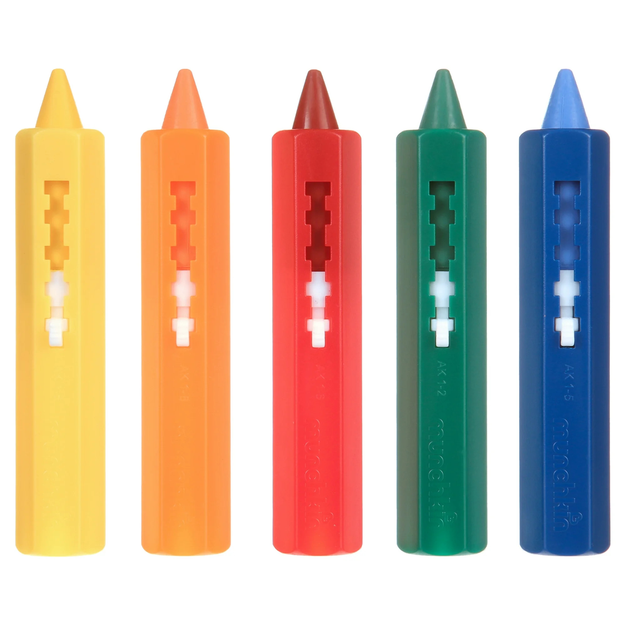 Munchkin® Draw™ Washable Non-Toxic Toddler Bath Crayons, Unisex, 5 Pack | Walmart (US)