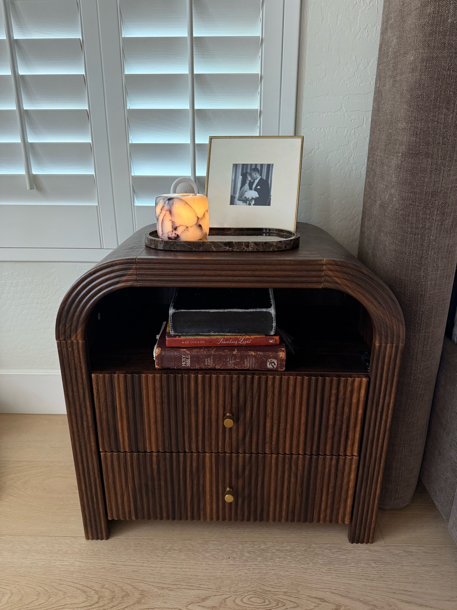 Our new Amazon nightstands! Set of 2 for under $250!

Home decor 
Bedroom

#LTKHome #LTKstorytime #LTKmorningroutine