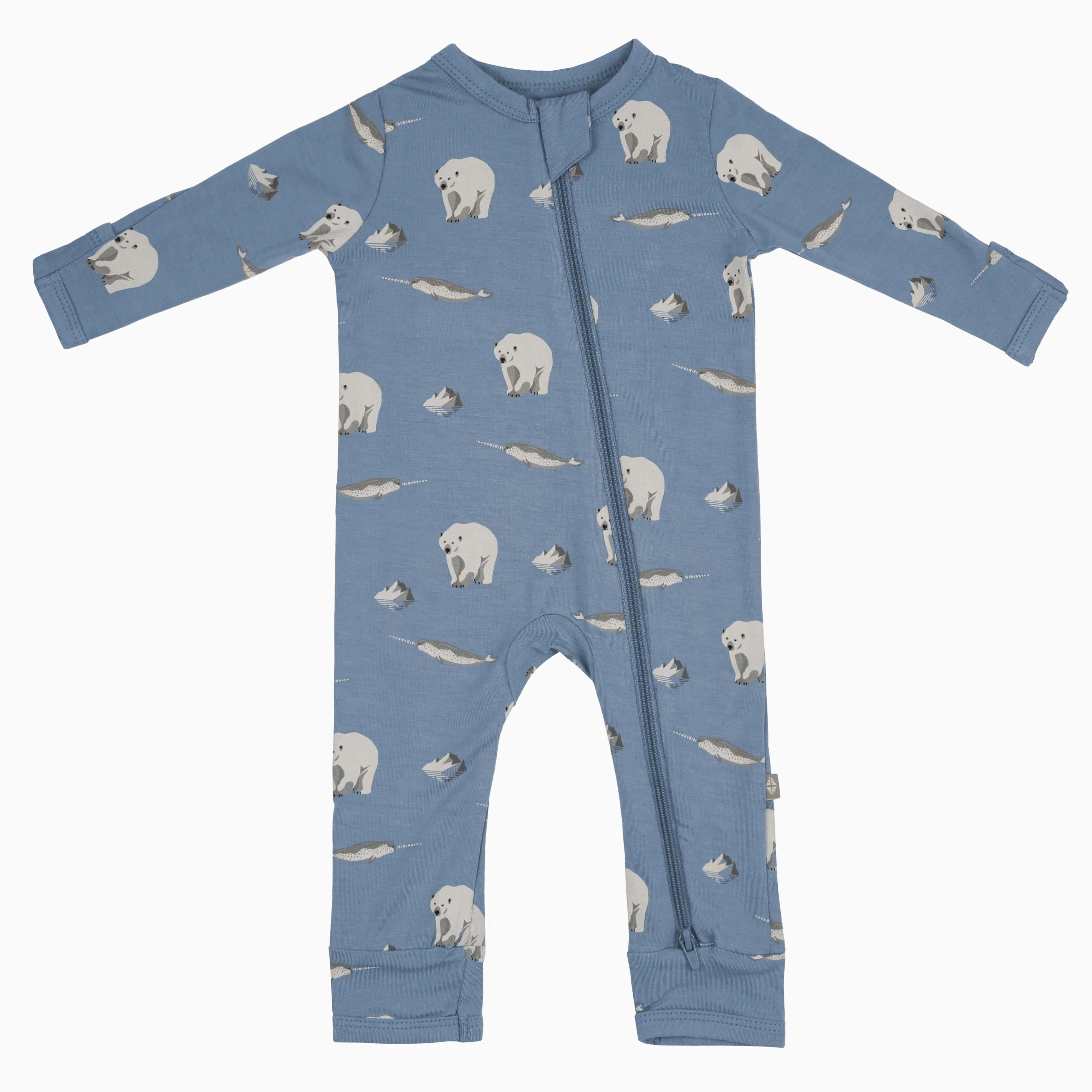Zippered Romper in Arctic | Kyte BABY