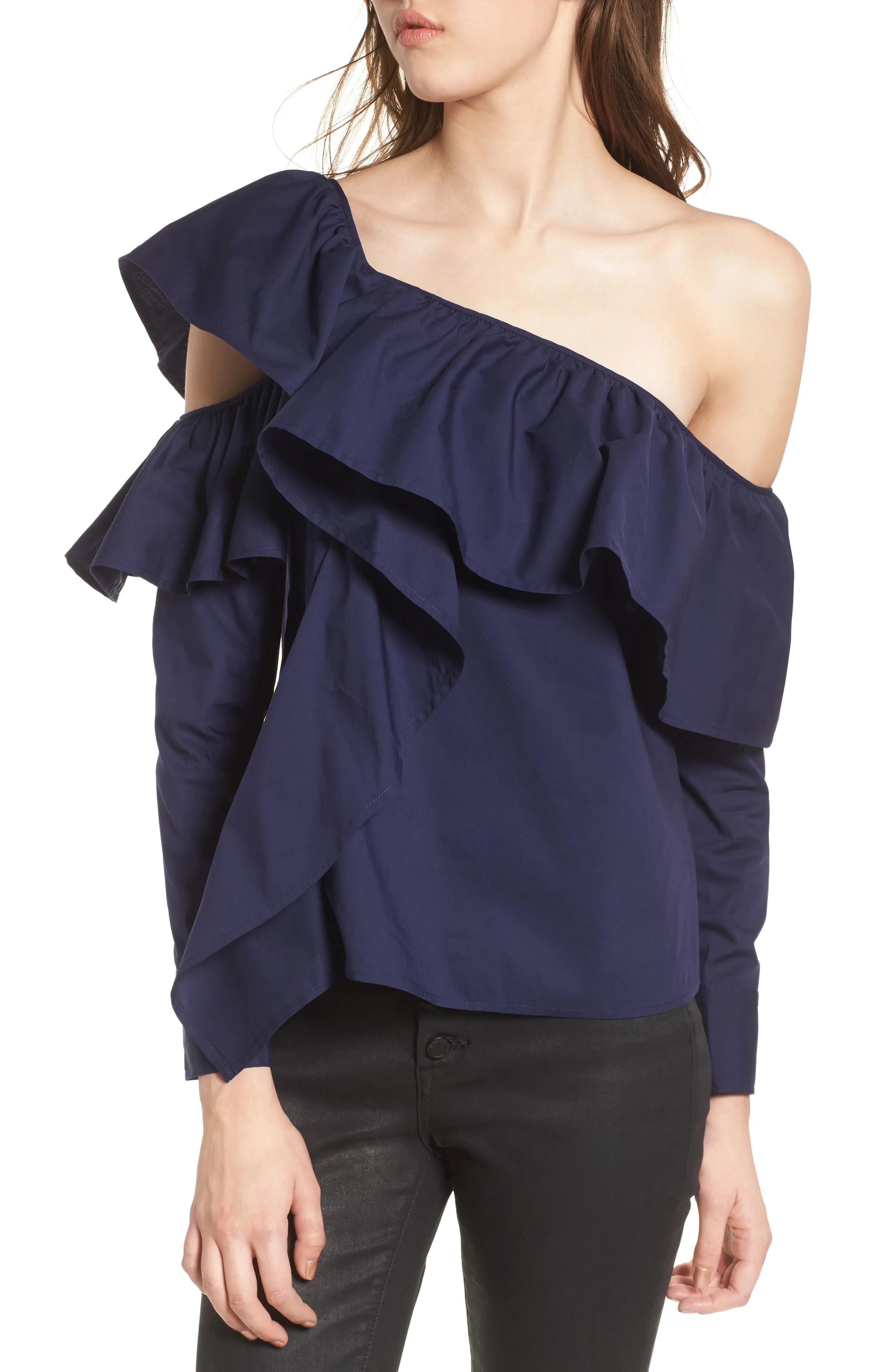 One-Shoulder Ruffle Top | Nordstrom