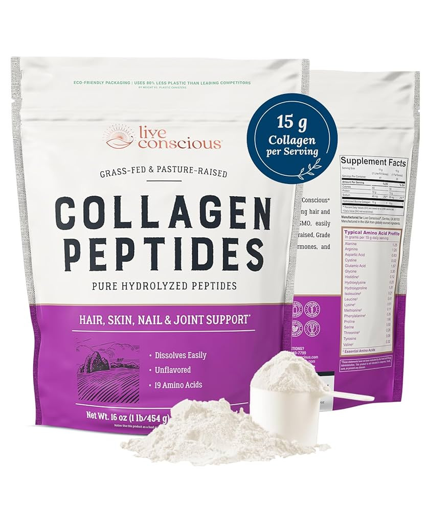 Collagen Peptides Powder - Naturally-Sourced Hydrolyzed Collagen Powder - Hair, Skin, Nail, and J... | Amazon (US)