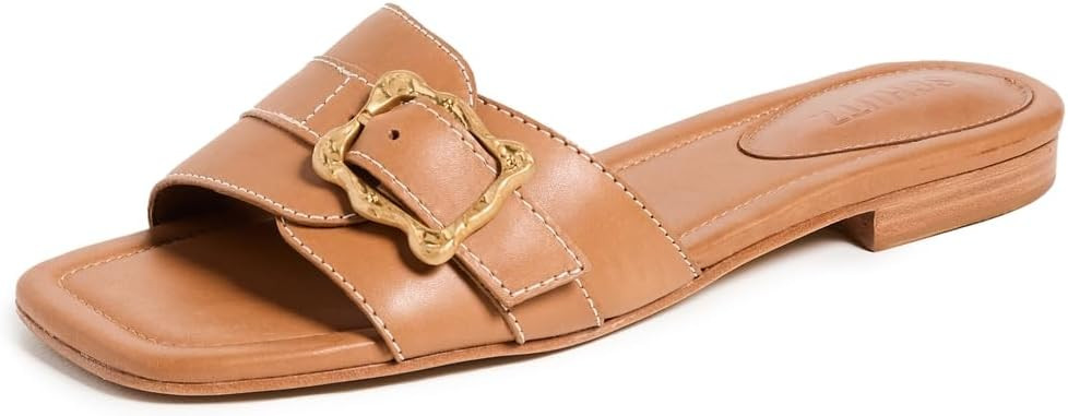 SCHUTZ Women's Wavy Flat Slides | Amazon (US)