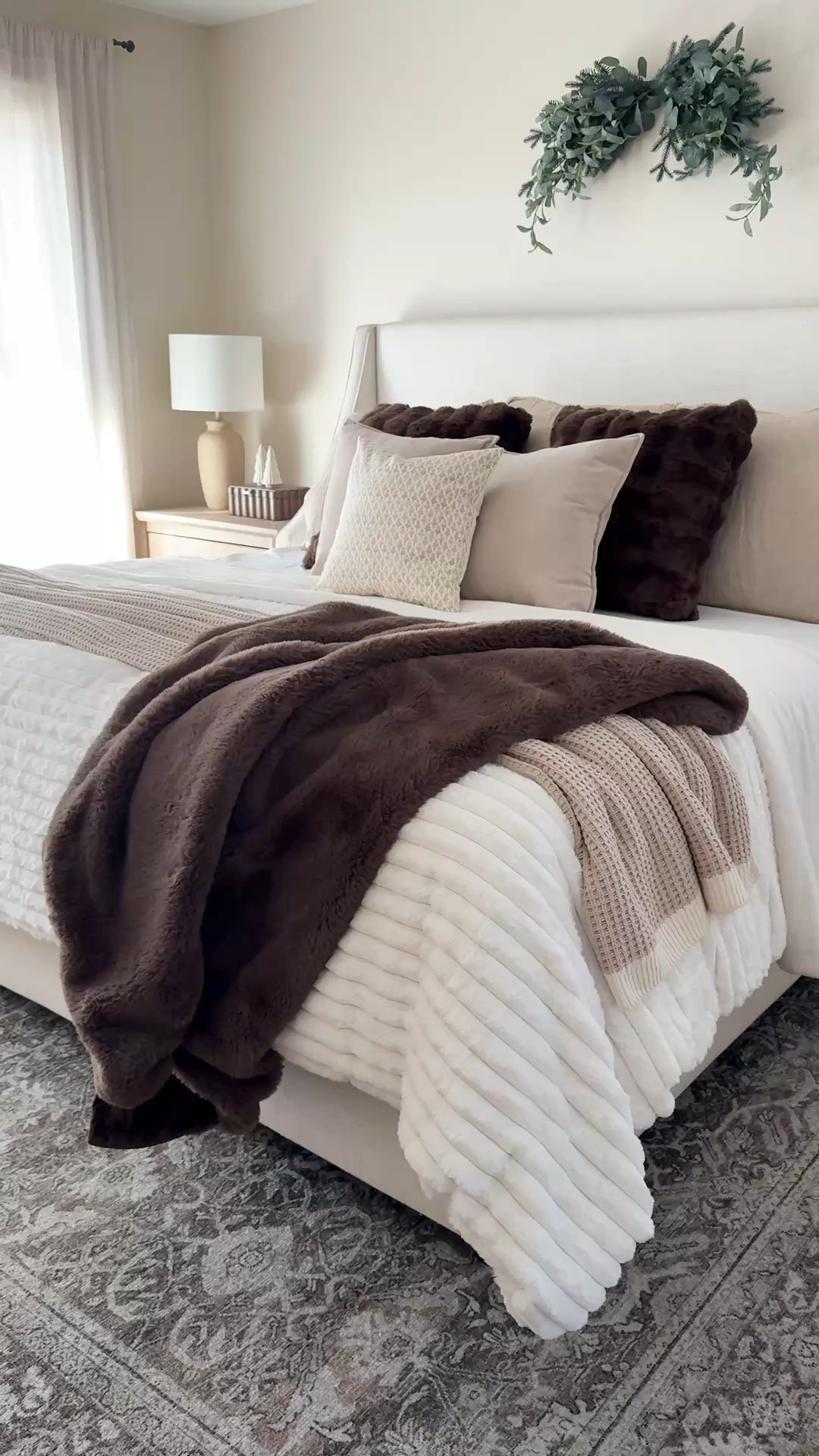 Cozy winter bedroom,
Love this new cozy comforter set! We have it layered over our Casaluna comforter for extra warmth. 

Bedding, cozy bedding, winter bedding, bed, upholstered bed, throw blanket, throw pillow, nightstand, area rug, neutral rug 

#LTKSaleAlert #LTKHome #LTKHoliday