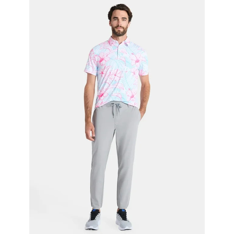 Birdie Bound Men's and Big Men's Novelty Print Golf Polo Shirt, Sizes S-3XL | Walmart (US)