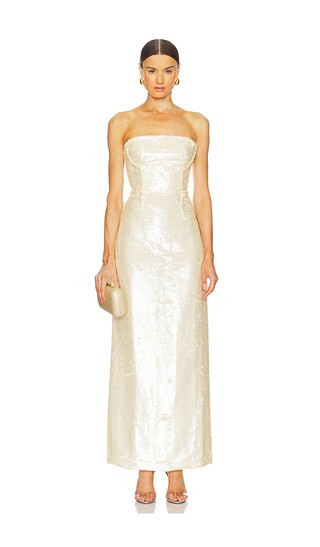 Sabina Musayev Solance Dress in Ivory. - size L | Revolve Clothing (Global)