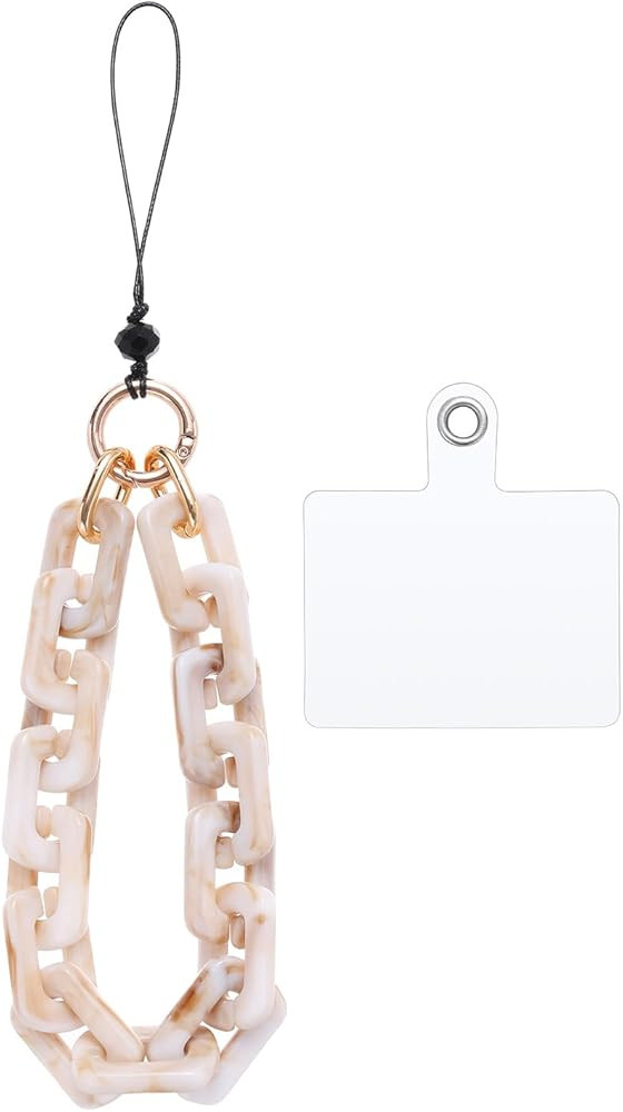 Phone Wrist Strap Acrylic Phone Charms Strap Detachable Cell Phone Lanyard with Tether Tab Wrist ... | Amazon (US)
