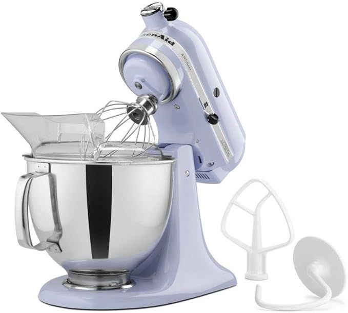 KitchenAid Artisan Series 5 Quart Tilt Head Stand Mixer with Pouring Shield KSM150PS, Lavender Cr... | Amazon (US)