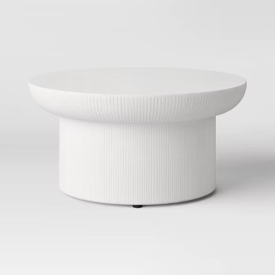 Faux Stone Patio Coffee Table - White - Threshold™ designed with Studio McGee | Target