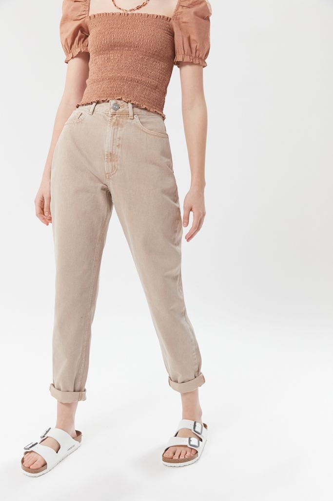 BDG High-Waisted Mom Jean – Almond Denim | Urban Outfitters (US and RoW)