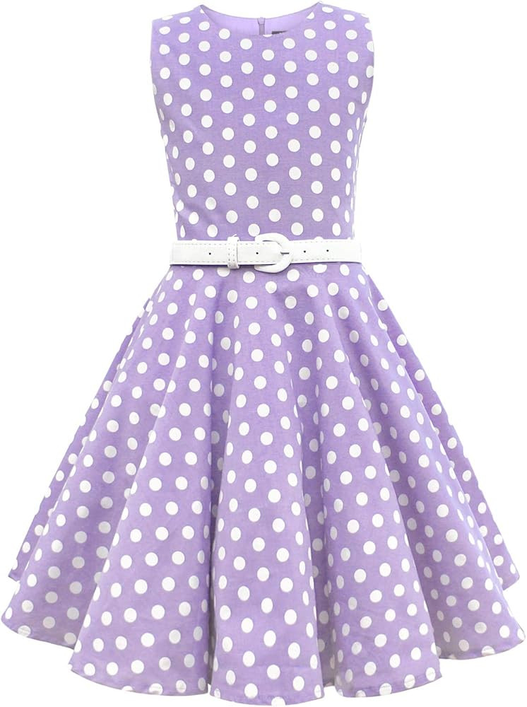BlackButterfly Kids 'Audrey' Vintage Polka Dot 50's Girls Dress | Amazon (UK)