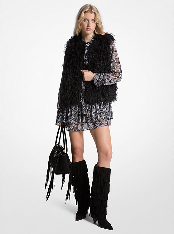 Faux Shearling Vest | Michael Kors US