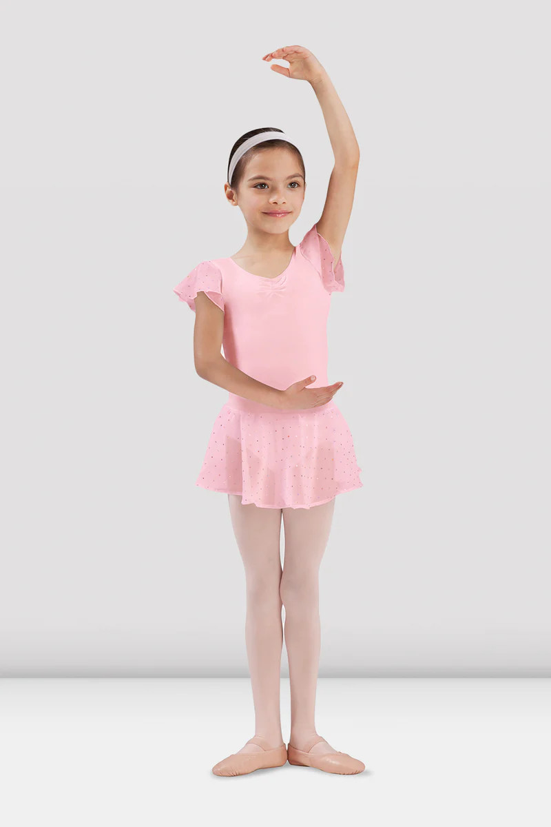 Girls Olesia Georgette Sequin Skirt, Candy Pink | Bloch UK, US & EU