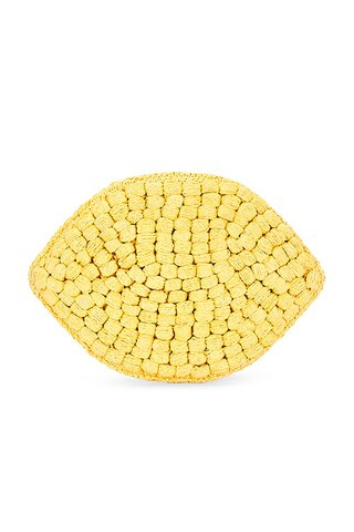 SIMONMILLER Lemon Clutch in Lemon Yellow | FWRD | FWRD 