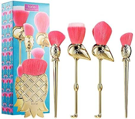 Tarte Let's Flamingle 5 Piece Brush Set Fla-Mingle Inspired by Flamingos & Pineapple | Amazon (US)
