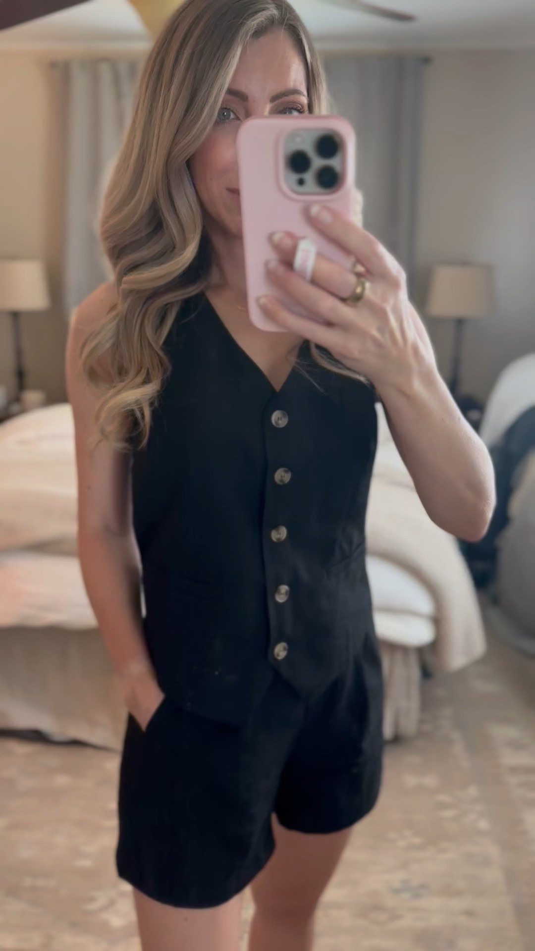 Love this short set from Amazon! Wearing XS but runs small. Linen short set, Amazon summer, classy summer set, summer outfit, vacation outfit, date night, date night outfit. Callie Glass 

#LTKFindsUnder50 #LTKFindsUnder100 #LTKSeasonal