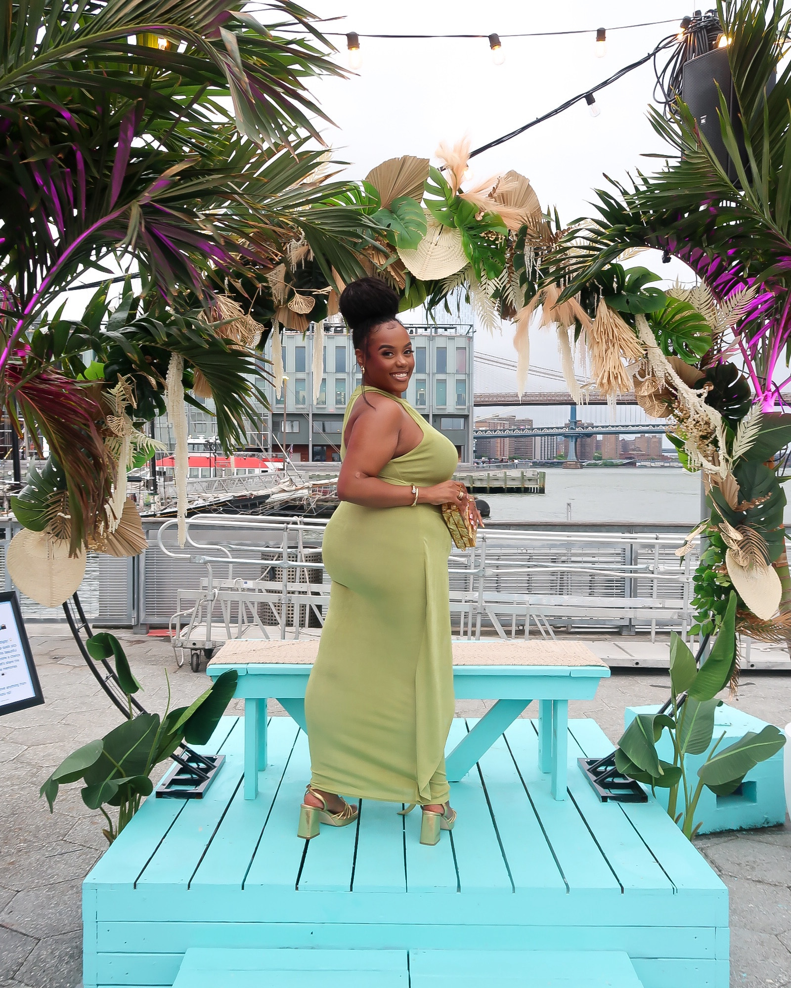 Bag (OLD) : Cult Gaia • Similar & Alternative linked below •

Dress from Fashion Nova 🔎 Layla Draped Maxi Dress - Chartreuse (Comes in other colors as well)

Bracelets & Rings - Mix of Naeveah Jewlery, Louis Vuitton & Amazon   

#LTKPlusSize #LTKStyleTip