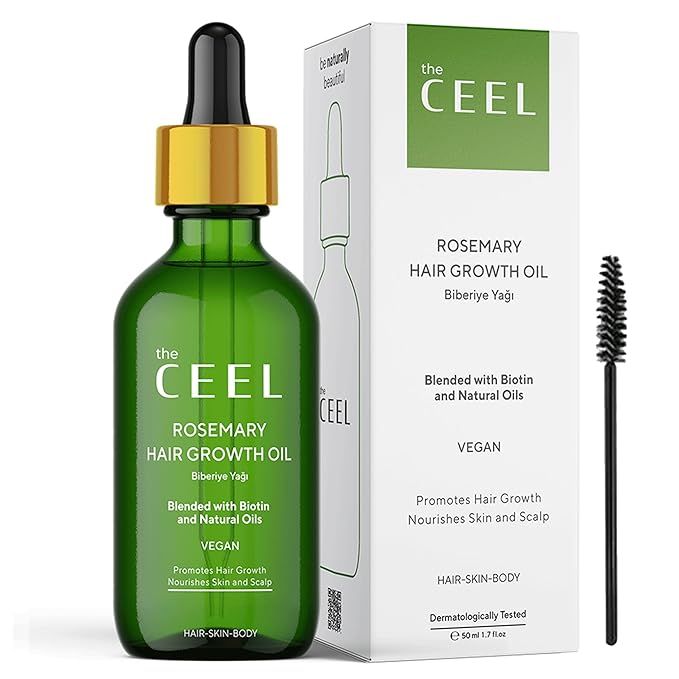 The Ceel Rosemary Oil for Hair Growth Organic, Vegan, Hair Strenghtening Oil, Dry Skin, Eyelashes... | Amazon (US)