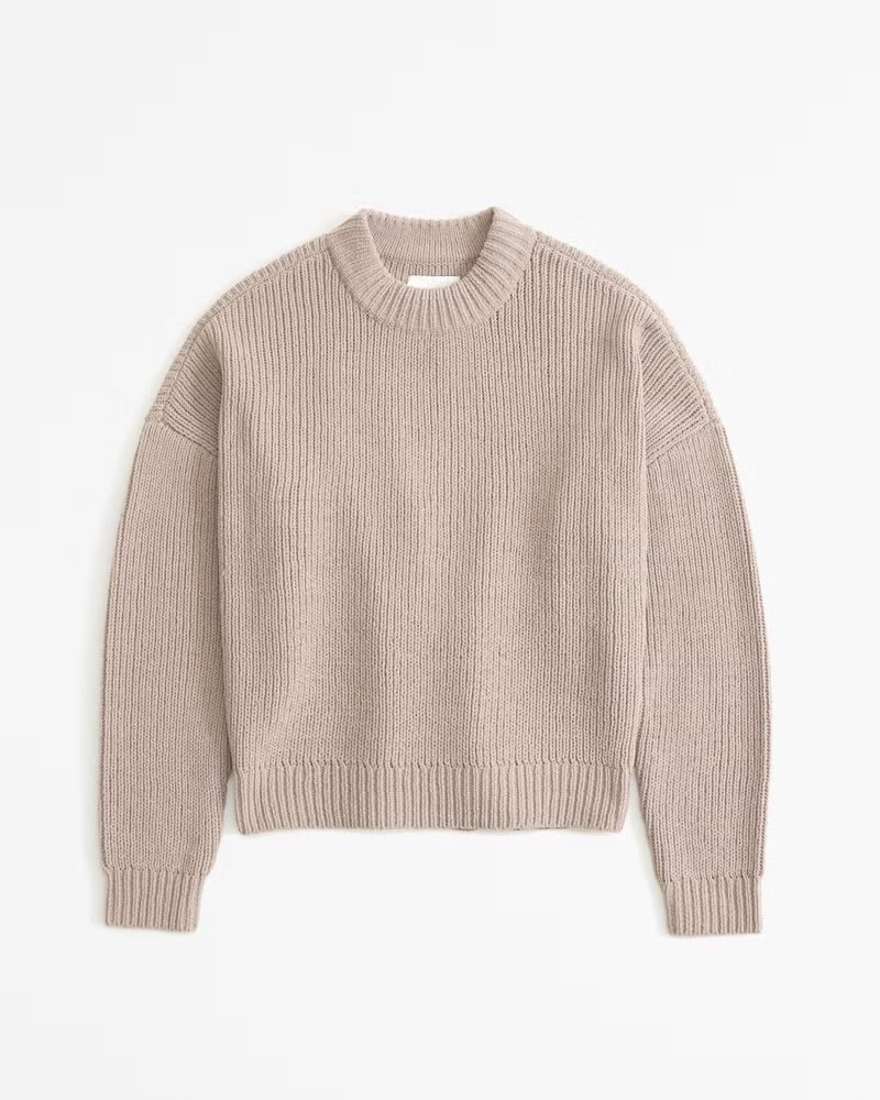 Chenille Crew Sweater | Abercrombie & Fitch (US)