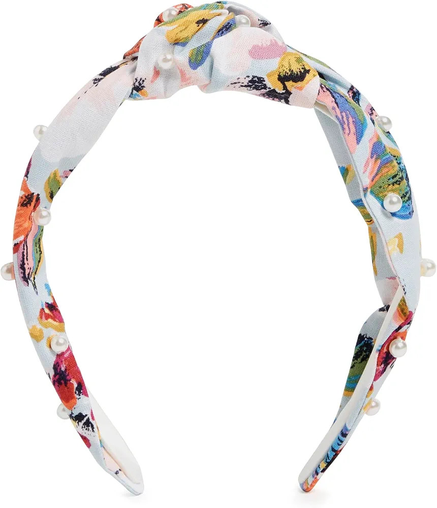 Vera Bradley Women's Knotted Headband, Sea Air Floral - Recycled Cotton, One Size | Amazon (US)