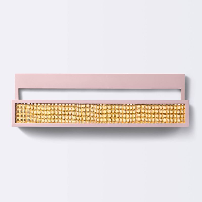 Woven Backless Book Nook Decorative Wall Shelf - Pink - Cloud Island™ | Target