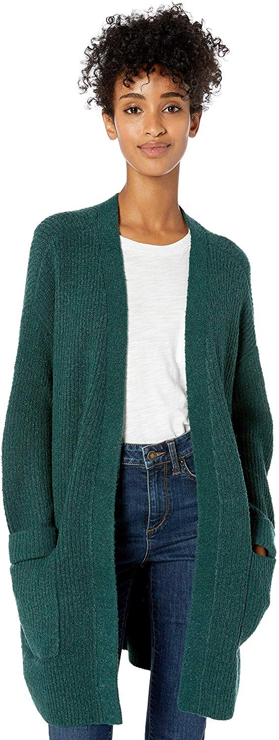 Goodthreads Women's Boucle Shaker Stitch Cardigan Sweater | Amazon (US)