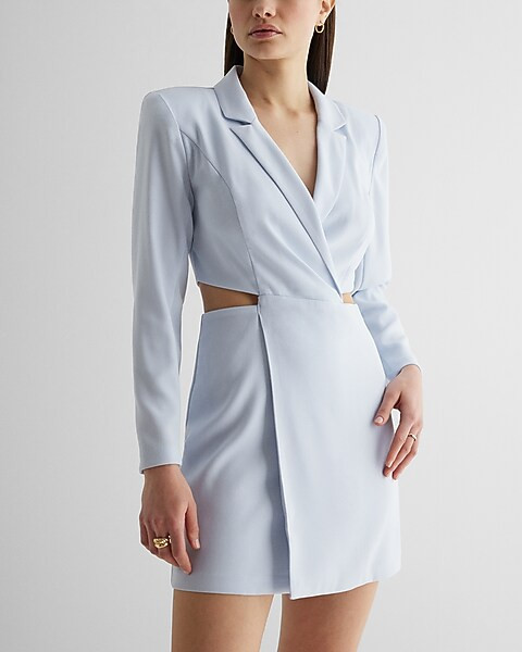 Cutout Mini Blazer Dress | Express