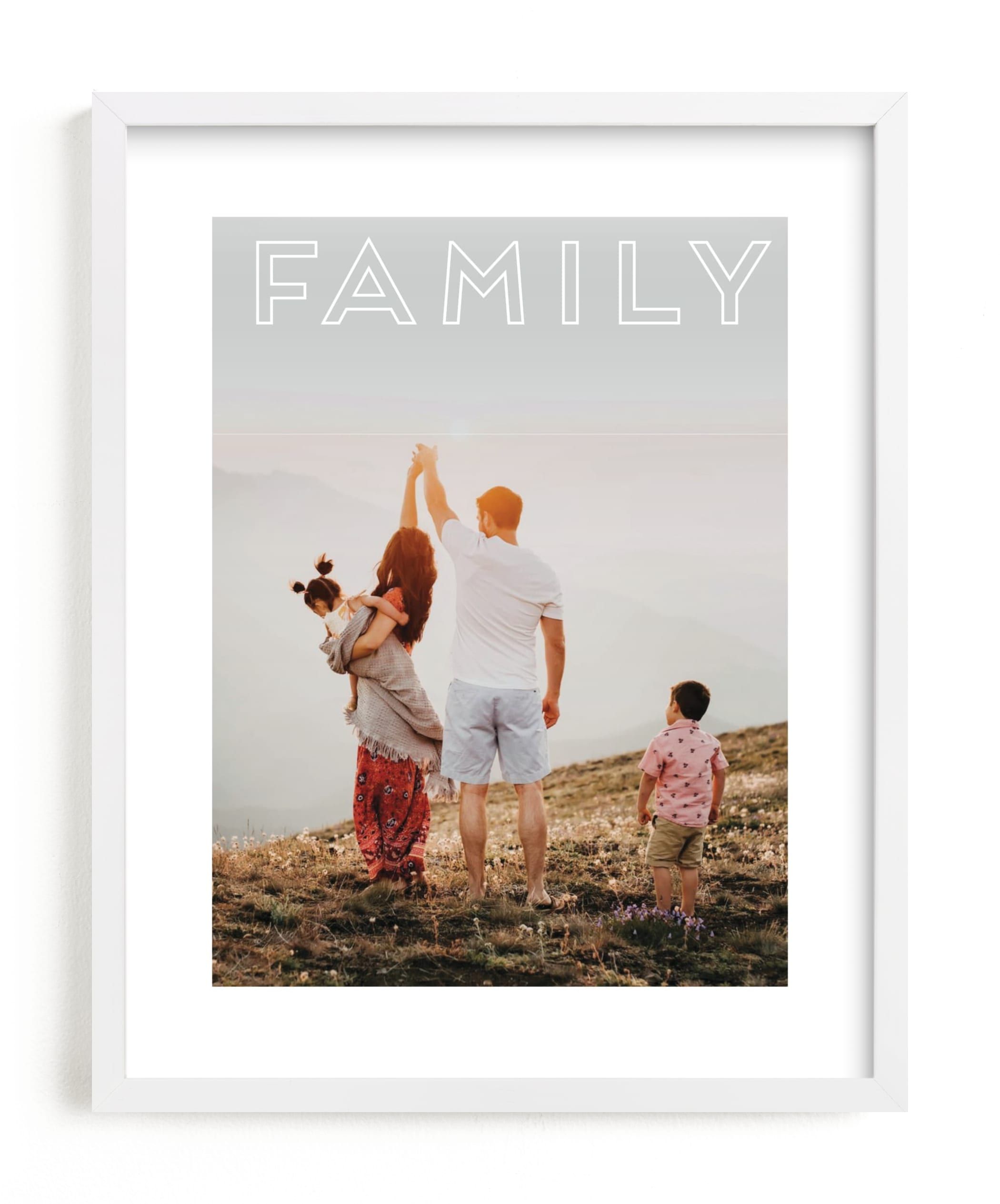 "Family above all" - Custom Photo Art Print by Johanna Phillips Huuva. | Minted