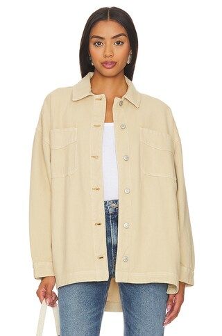 Free People x We The Free Madison City Shacket in Warm Camel from Revolve.com | Revolve Clothing (Global)
